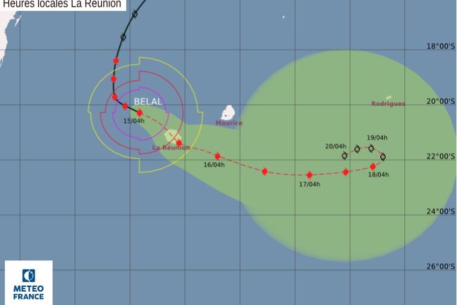 Cyclone Tropical Belal La R Union En Alerte Violette Avec Vents