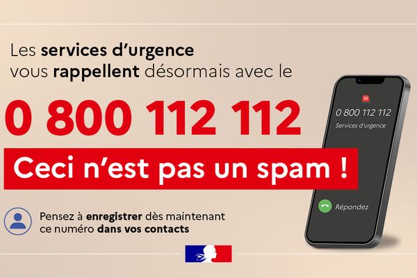 Lorsque les services d'urgence vous rappellent après un premier contact, le 0800 112 112 s'affiche sur votre téléphone.