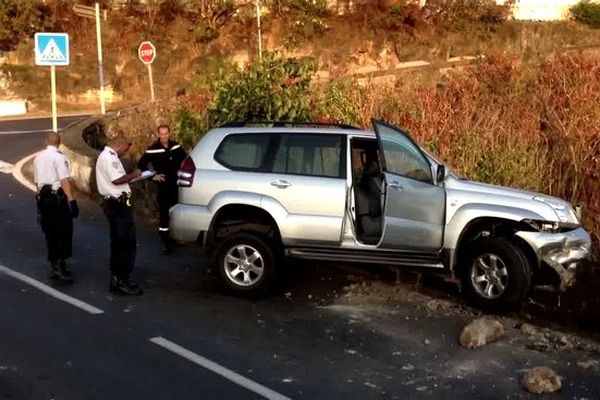 Saint-Denis : accident de voiture à La Petite Ile