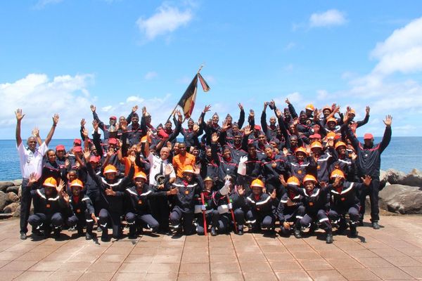 Les sapeurs pompiers du SDIS Guadeloupe