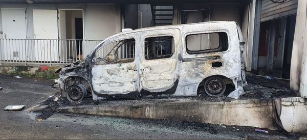 Burned Customs Car