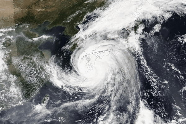 Nanmadol est le plus puissant typhon jamais vu au Japon. Il enregistre des rafales des vents à plus de 234 km/h.