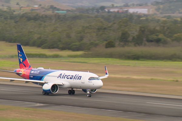 Avion d'Air Calédonie international, le 31 août 2021, à Tontouta.