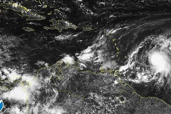 La carte satellite du site noaa.gov ce mercredi 26 septembre 2018 à 11h15 en Martinique.