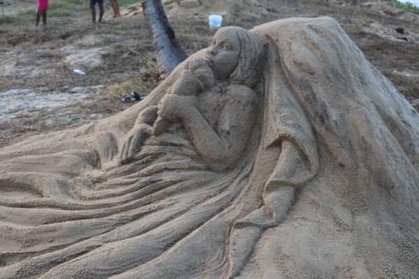 Sculptures sur sable