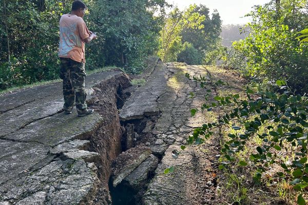 Glissement de terrain à Deshaies