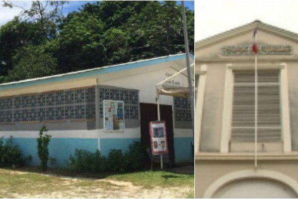 L'église de Soula à Macouria et tribunal correctionnel de Cayenne 