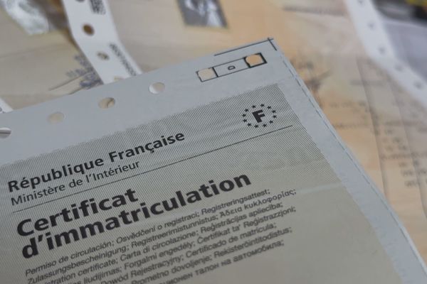 Certificat d'immatriculation.