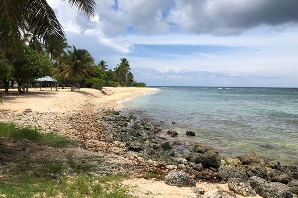 Plage de La Chapelle, à Anse-Bertrand.