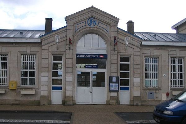 La gare SNCF de Villers-Cotterêts, Aisne.