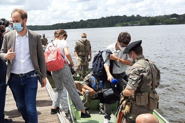 Saint-Georges de l'Oyapock Déplacement de Sébastien LECORNU le 13 juillet 2020