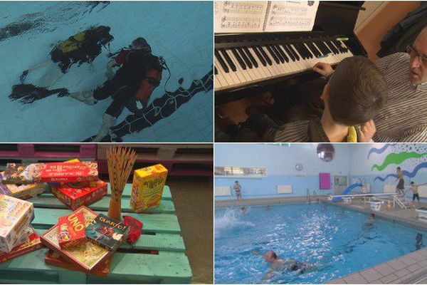 Plongée, jeux de société, jeux en piscine ou encore cours de piano sont au programme. 