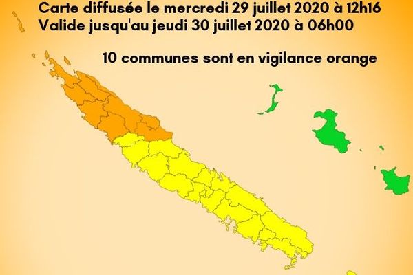 Vigilance météo du 29 juillet