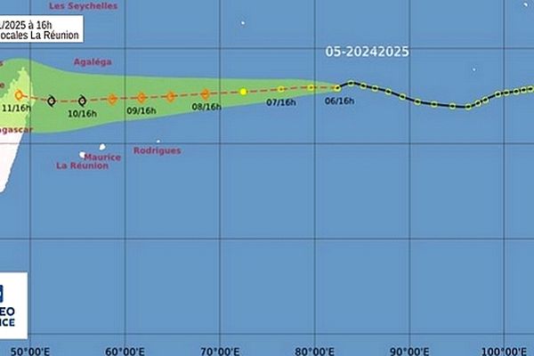 zone perturbée n°5 Est des Mascareignes 7 janvier 2025