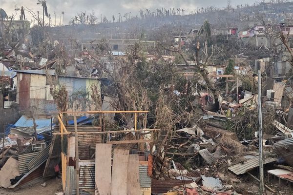 Les dégâts causés par le cyclone Chido à Mayotte