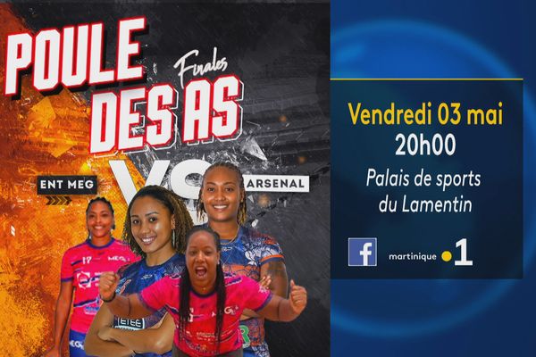 Poule des As de handball sur Martinique la 1ère.
