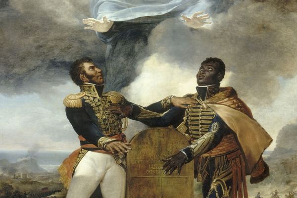 Le serment des ancêtres (détail) 1822, huile sur toile. Musée du Panthéon National Haïtien, Port-au-Prince.