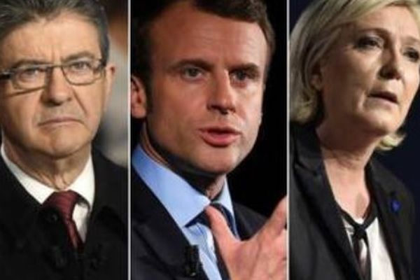 Mélenchon, Macron, Le Pen