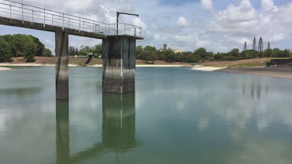 Letaye dam, in Le Moule