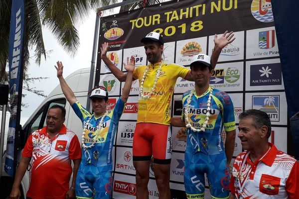 Podium contre-la-montre Tour de Tahiti Nui