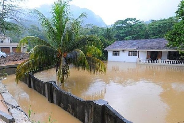 Inondation aux Seychelles