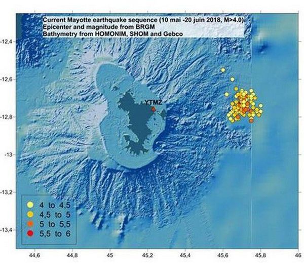 Séismes Un Nouveau Point Chaud Au Large De Mayotte