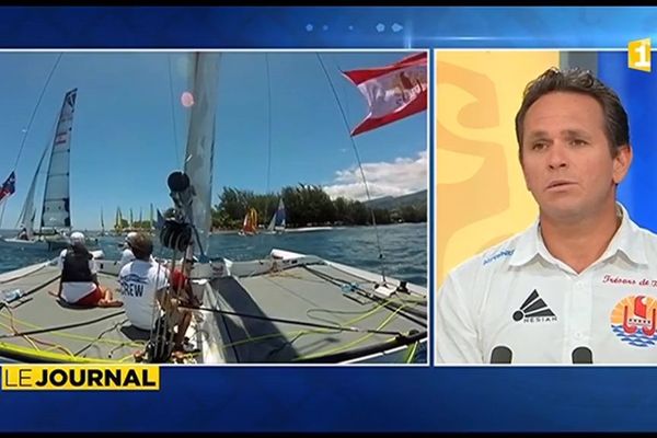 Invité du Journal : Le Skipper de « Trésors de Tahiti », Teva Plichart.