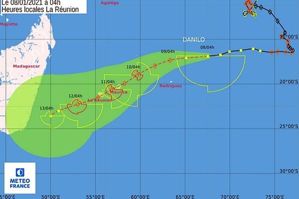 Trajectoire de Danilo vendredi 8 janvier 2021