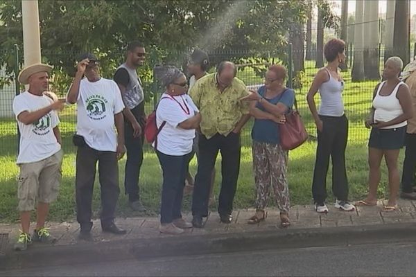 Manifestation des écologistes devant le port de Fort-de-France