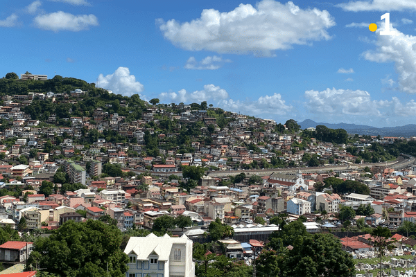 Vue sur le quartier Trenelle de Fort-de-France.