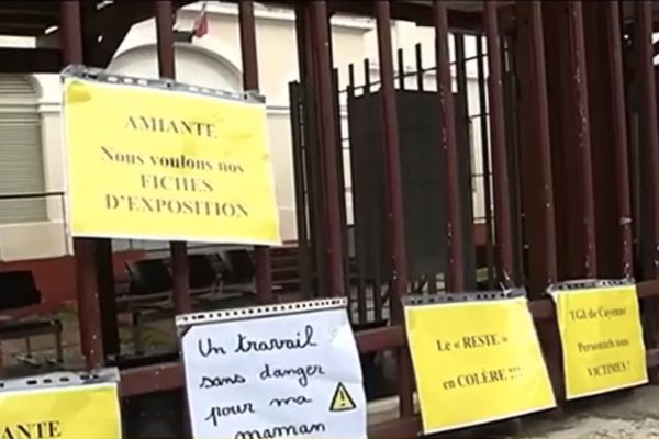 Crise de l'amiante : la colère du personnel de justice