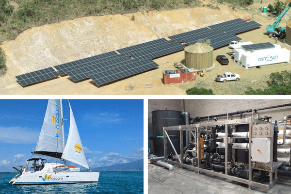 Le projet Kori Odyssey traverse le Pacifique pour présenter une unité de dessalement de l'eau de mer.
