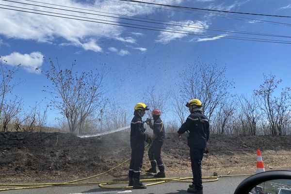 Feu de broussailles Saint-Gilles