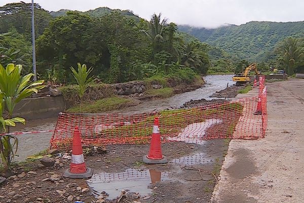 Des travaux sont en cours suite au intempéries à Mahaena