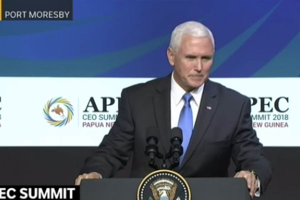 Mike Pence, vice-président américain, Apec, Port-Moresby, novembre 2018