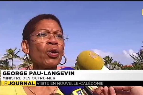 La ministre George Pau-Langevin en Nouvelle-Calédonie