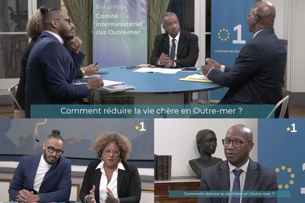 débat Portail de la 1ère jeudi 23 novembre 2023 présenté par Jean-Claude Samyde avec les participations de Catherine Conconne (Sénatrice de Martinique), Frédéric Maillot (député de la Réunion) et Gabriel Serville (Président de la collectivité de Guyane).