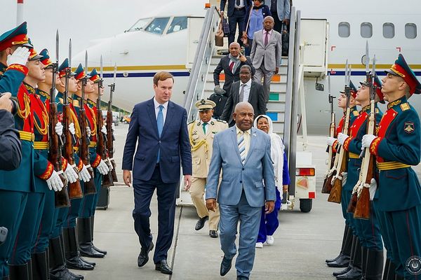 Arrivée d'Azali sommet Russie/Afrique 27 juillet 2023