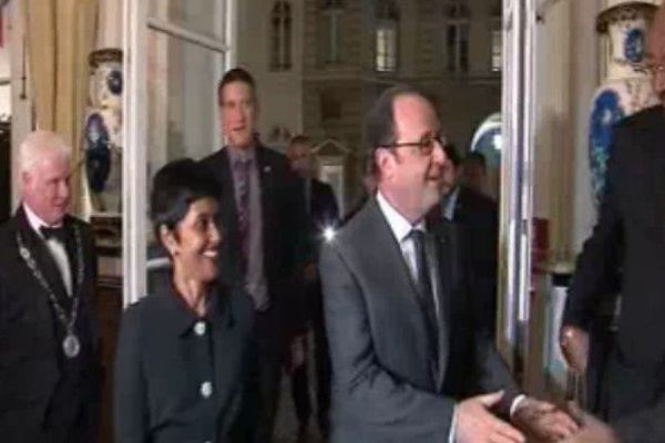 François Hollande aux voeux d'Ericka Bareigts