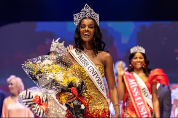 Chidimma Adetshina, lors de son sacre au concours Miss Univers Nigeria fin août