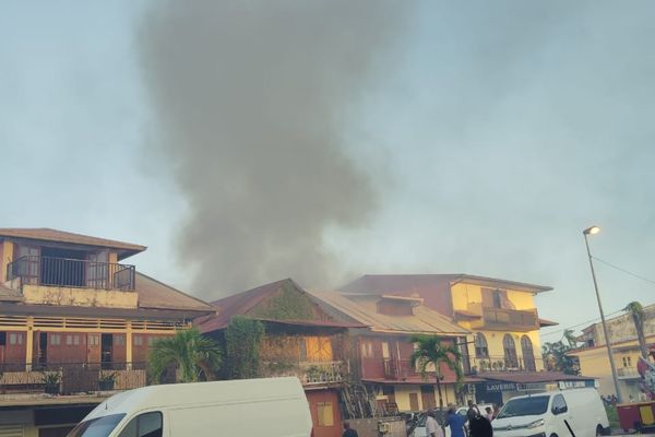 Incendie d'une maison à la rue du 21 et 22 juin à Cayenne