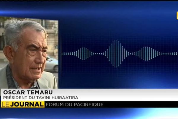 Forum des îles du Pacifique : Oscar Temaru tempère