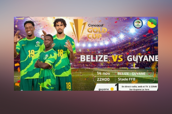 Guyane/Belize, match aller le 14 novembre