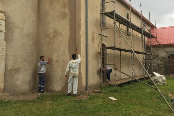 Eglise de Touho mission fin rénovation (juin 2017)