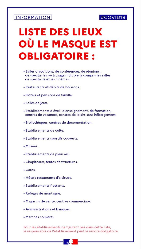 Port du masque obligatoire à partir de demain  Guyane la 1ère