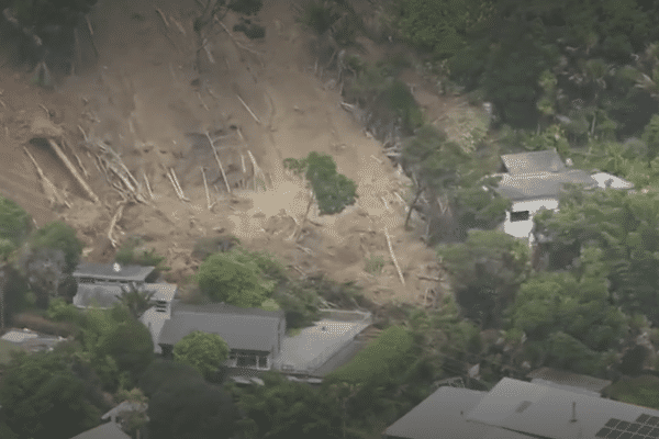 Un glissement de terrain en Nouvelle-Zélande