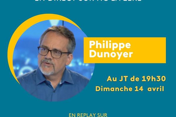 Philippe Dunoyer, invité du journal télévisé ce dimanche 14 avril 2024.