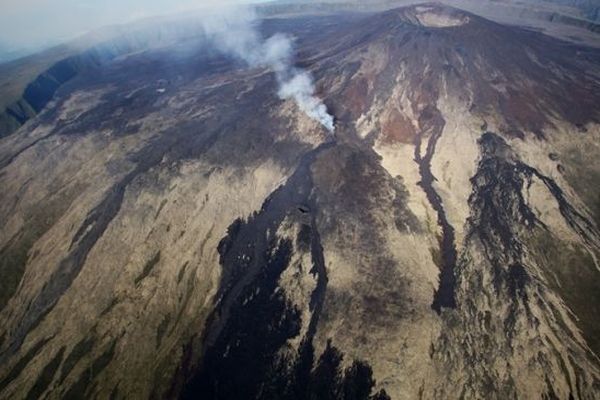 eruption du piton