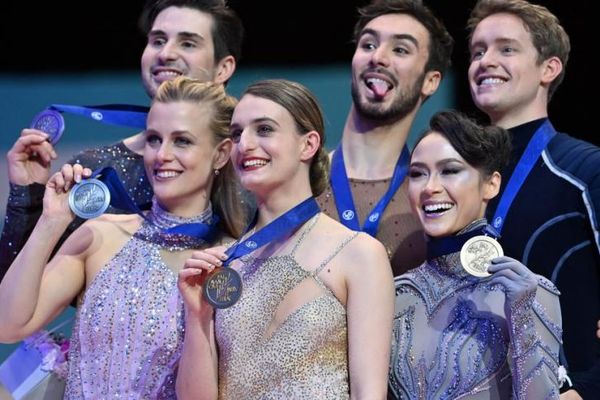 La Française Gabriella Papadakis va danser avec l'Américaine Madison Hubbel en février 2025.