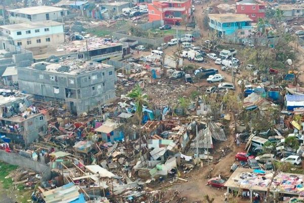 Mayotte a presque entièrement été dévastée lors du passage du cyclone Chido le 14 décembre